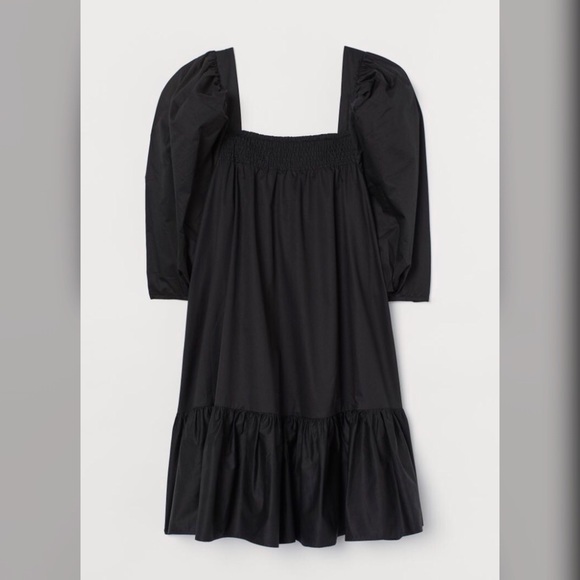 H&M Conscious Puff-Sleeved Cotton Dress - Picture 9 of 14